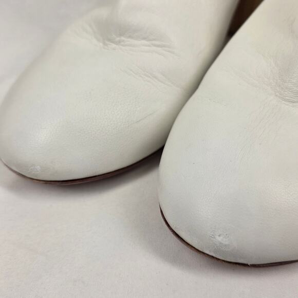 RAG & BONE DREA WHITE LEATHER BOOT – WICKER HEEL – WOMEN’S US 9 – MADE IN ITALY - Picture 13 of 13